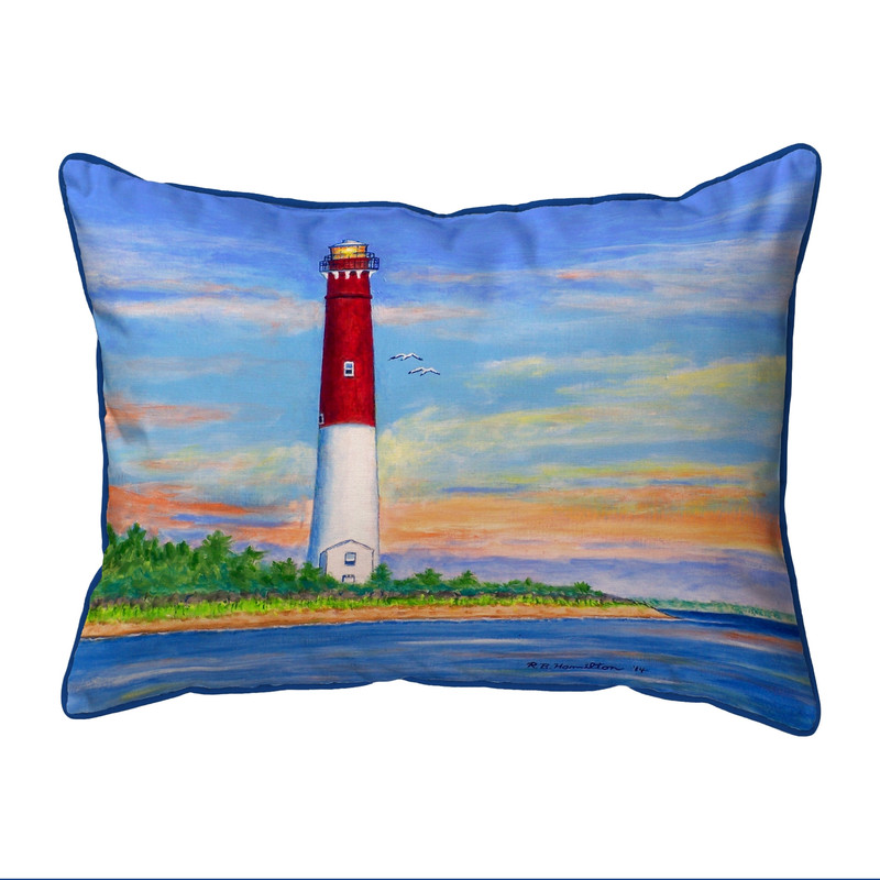 Betsy Drake Barnegot Lighthouse Extra Large Zippered Pillow 20x24 Main image