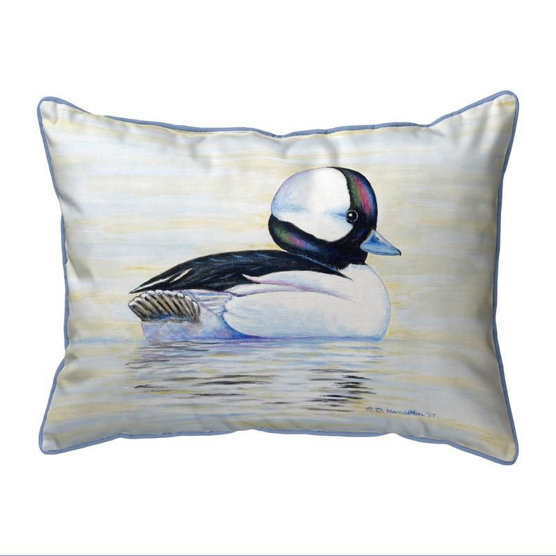 Betsy Drake Bufflehead Duck Large Pillow 16x20 Main image