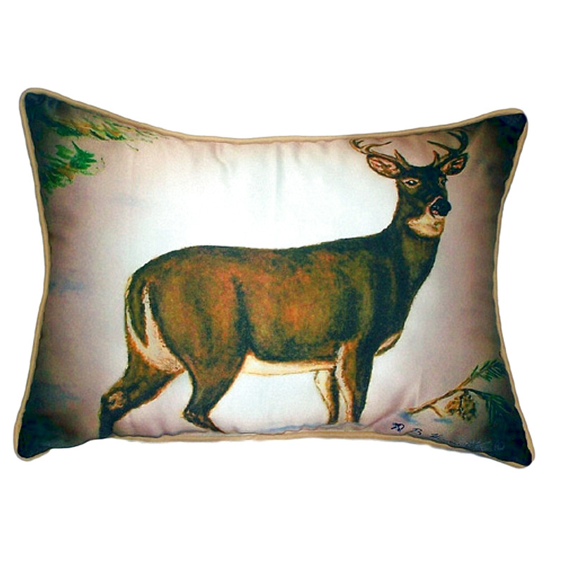 Betsy Drake Buck Small Indoor/Outdoor Pillow 11x14 Main image