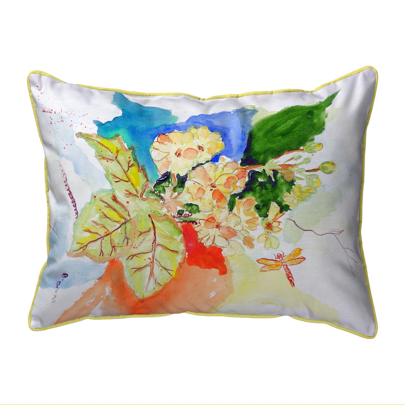 Betsy Drake Primrose Flowers Extra Large 20 X 24 Indoor / Outdoor Pillow Main image