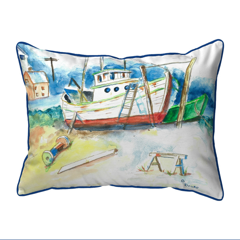 Betsy Drake Old Boat Extra Large 20 X 24 Indoor / Outdoor Pillow Main image
