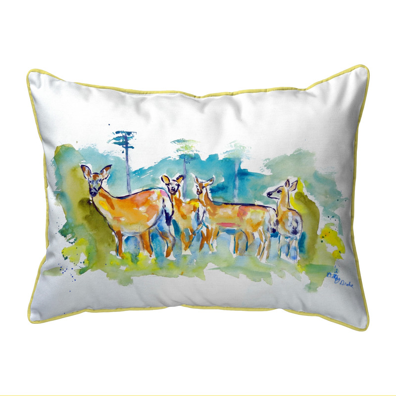 Betsy Drake Deer  Herd Extra Large Pillow 20 X 24 Main image