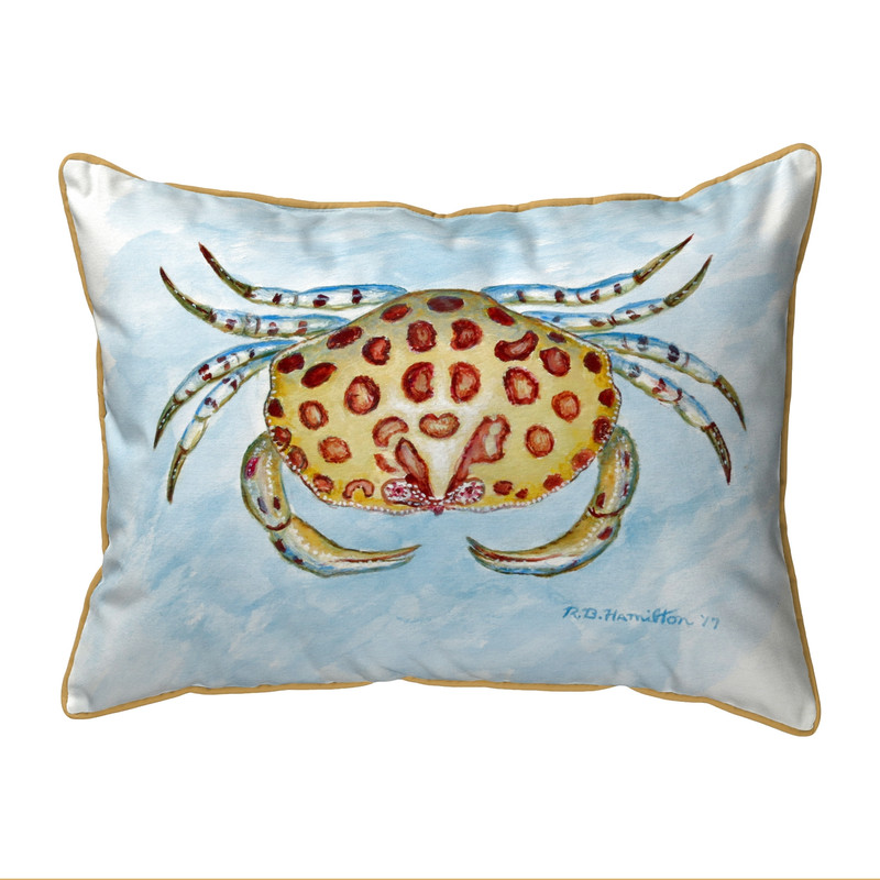 Betsy Drake Calico Crab Extra Large Pillow 20 X 24 Main image