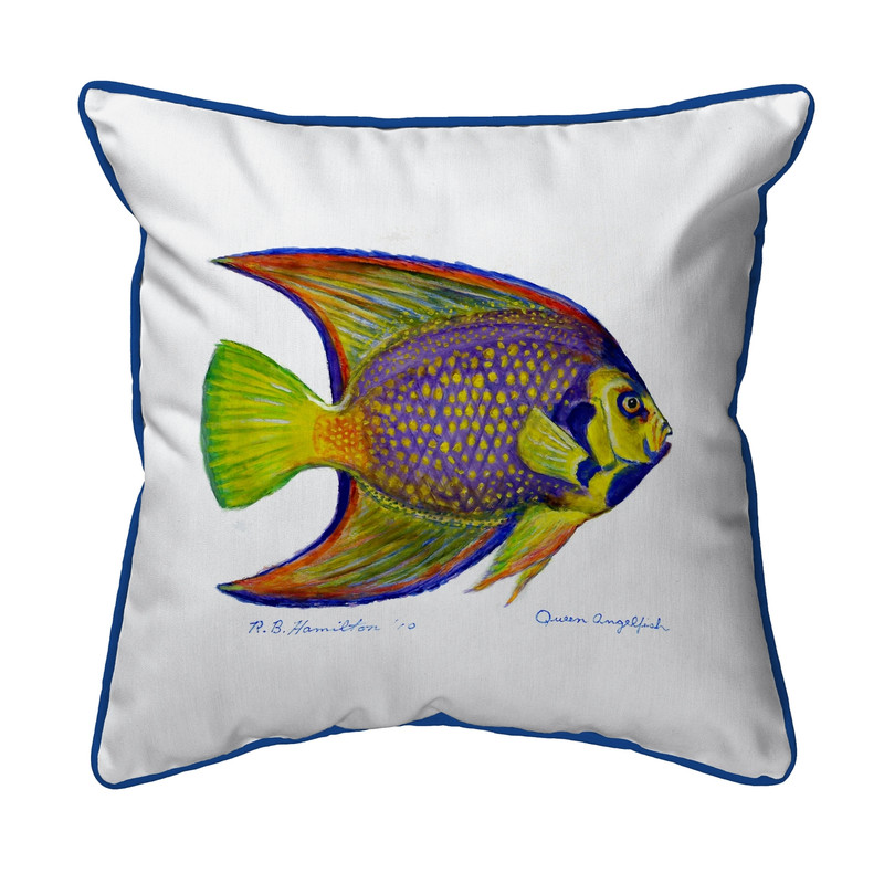 Betsy Drake Queen Angelfish Extra Large 22 X 22 Indoor / Outdoor Pillow Main image