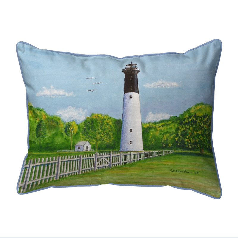 Betsy Drake Hunting Island Lighthouse Extra Large 20 X 24 Indoor/Outdoor Pillow Main image