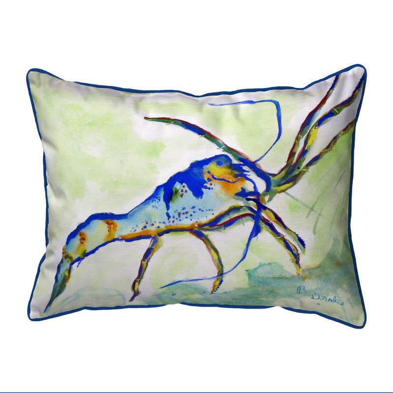 Betsy Drake Florida Lobster  Indoor/Outdoor Extra Large Pillow 20x24 Main image