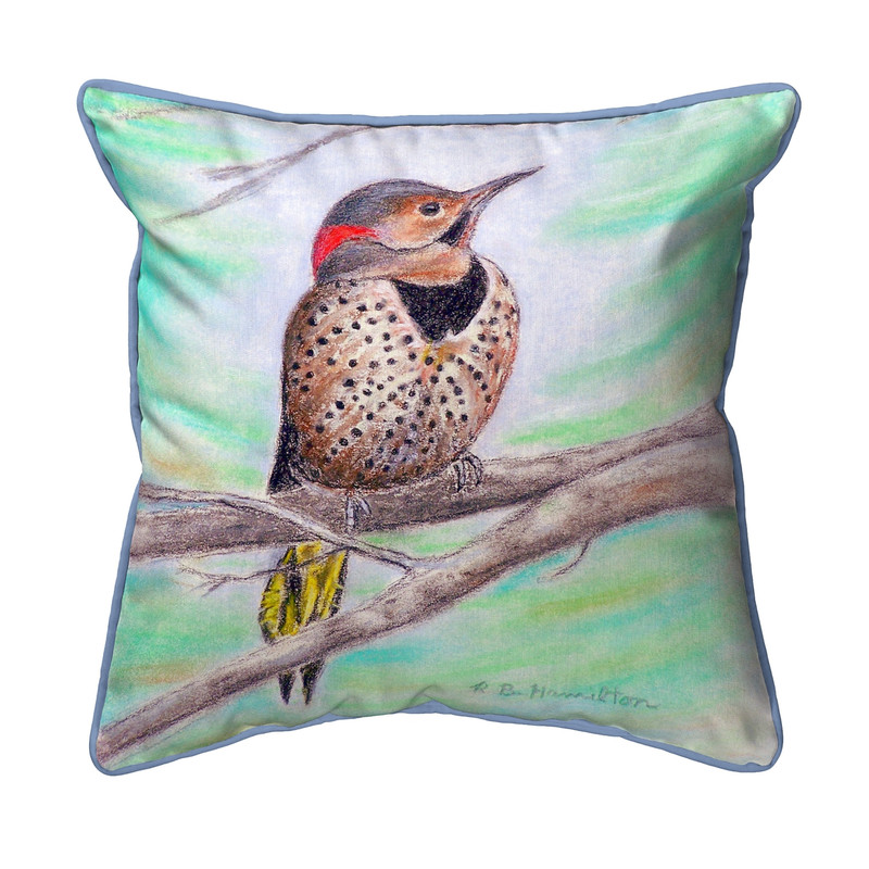 Betsy Drake Flicker Bird Extra Large 22 X 22 Indoor / Outdoor Pillow Main image