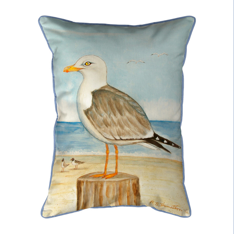 Betsy Drake Seagull Extra Large 24 X 20 Indoor / Outdoor Pillow Main image