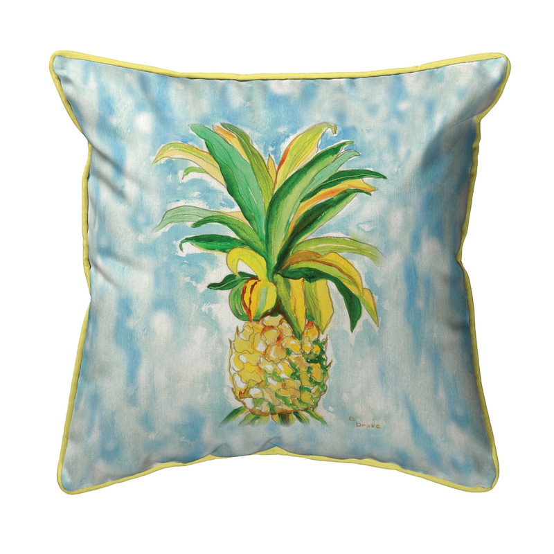 Betsy Drake Pineapple Extra Large 22 X 22 Indoor / Outdoor Pillow Main image