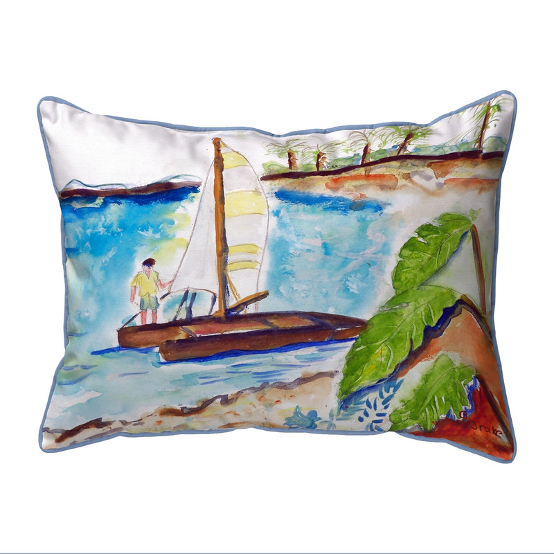 Betsy Drake Catamaran Extra Large 20 X 24 Indoor / Outdoor Pillow Main image