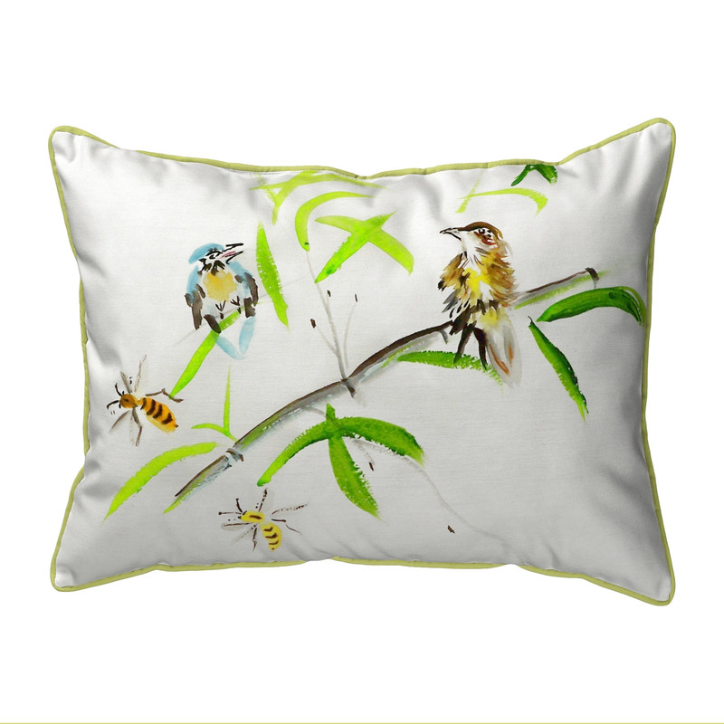 Betsy Drake Birds And Bees I Extra Large 20 X 24 Indoor / Outdoor Pillow Main image