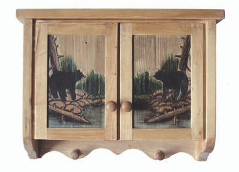 Walking Bear Wall Cabinet – 24" x 18" x 5" Main image
