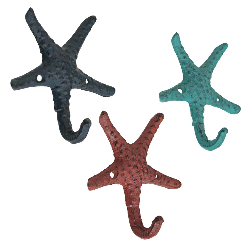 Cast Iron Starfish Decorative Wall Hooks Main image