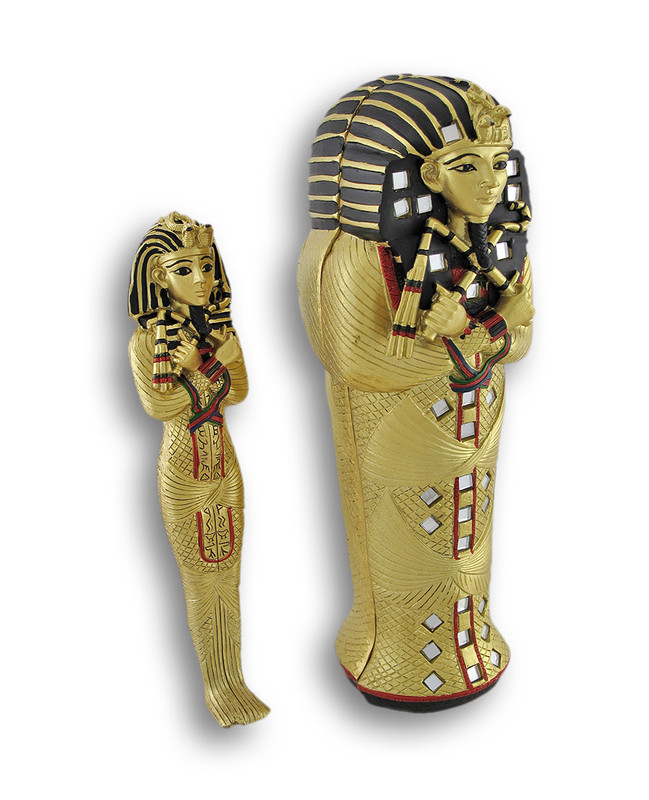 Egyptian King Tut Sarcophagus Box W/ Mummy Inside Coffin Main image