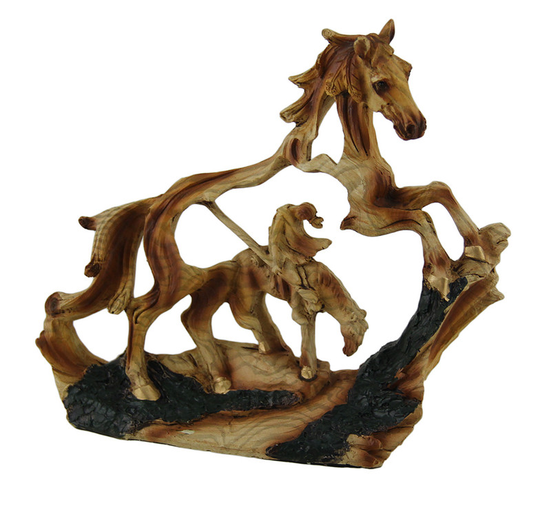 Trail's End Decorative Faux Carved Wood Look Statue 7 in. Main image