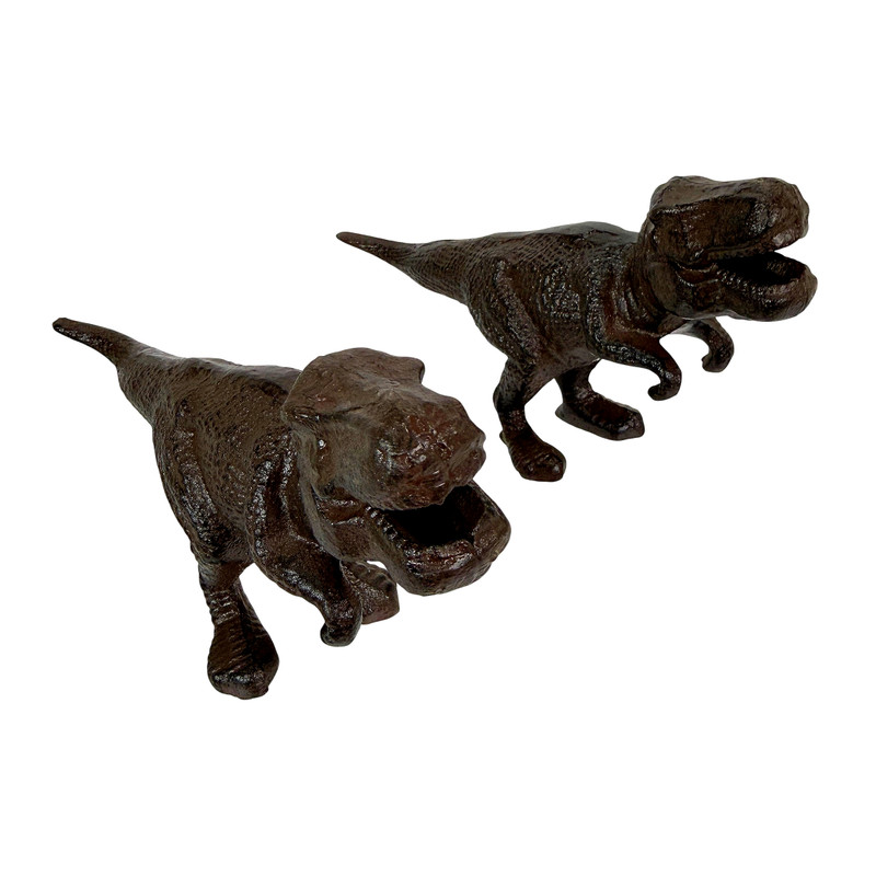 Decorative Bookends Set of 2 Cast Iron Animal Shelf Decor Brown Rustic Main image