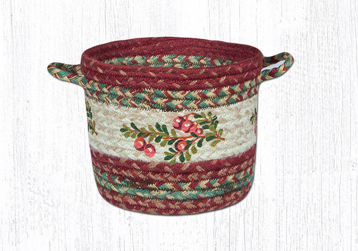 Earth Rugs UBP 9-390 Cranberry Printed Utility Basket 9" x 7" Main image