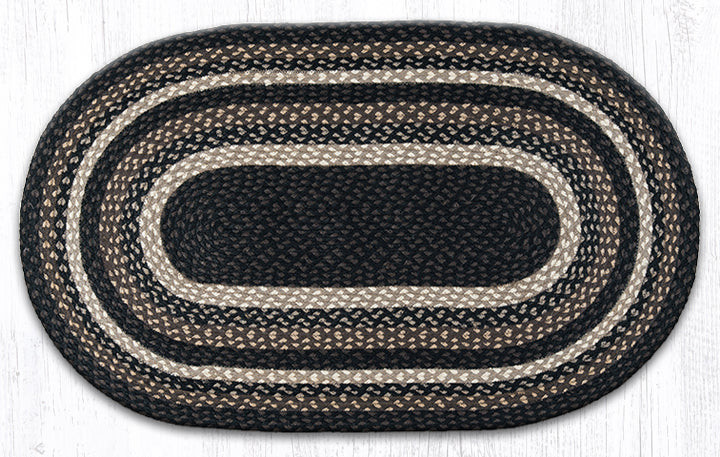 Earth Rugs C-313 Mocha / Frappuccino Oval Braided Rug 27" x 45" Main image