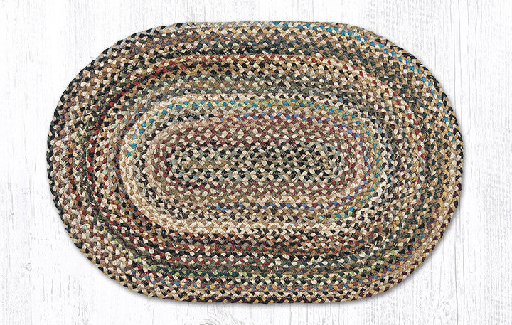 Earth Rugs C-999 Random Oval Braided Rug 20" x 30" Main image