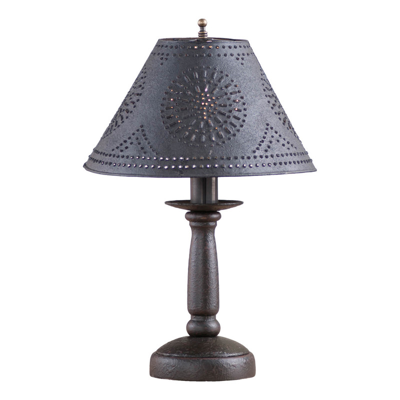 Butcher's Lamp in Americana Black with Shade Main image