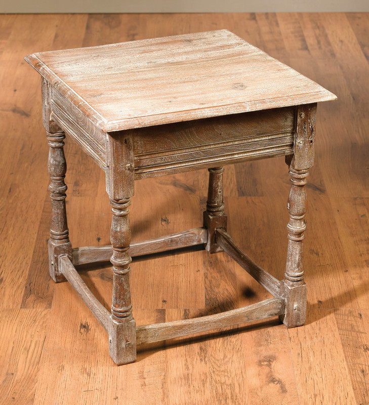 AA Importing 48444-BR 1 Drawer Square Cambridge End Table Main image