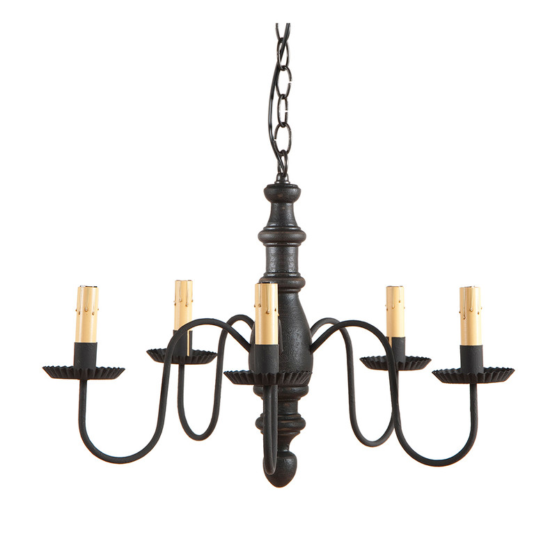 Country Inn Chandelier in Black Main image