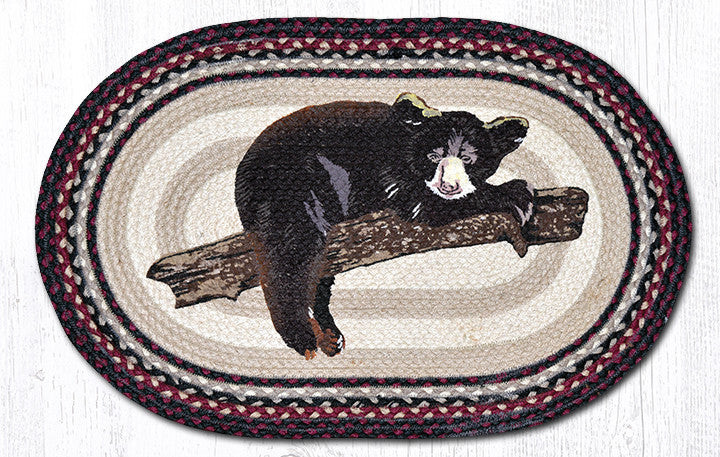 Earth Rugs OP-344 Baby Bear Oval Patch 20" x 30" Main image