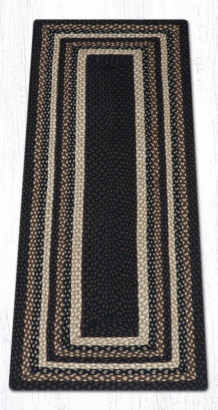 Earth Rugs RC-313 Mocha / Frappuccino Rectangle Braided Rug 2 Feet X 6 Feet Main image