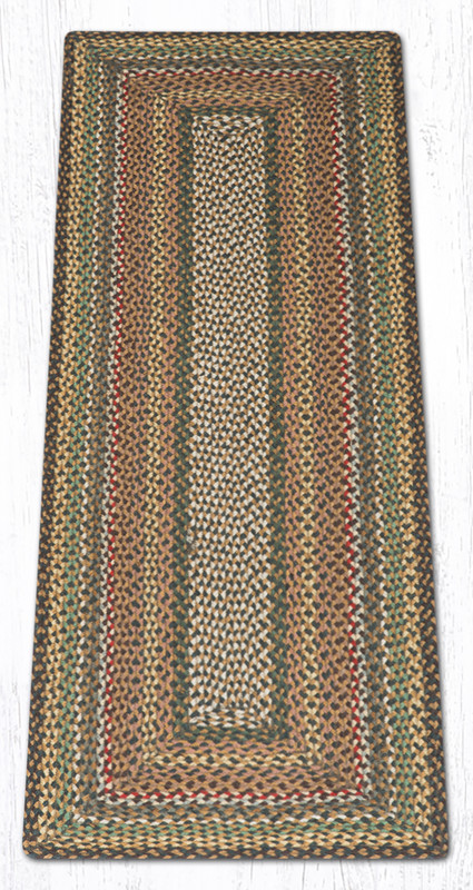 Earth Rugs RC-51 Fir Tonal Rectangle Braided Rug 2 Feet X 6 Feet Main image