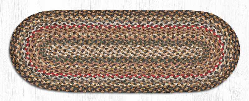 Earth Rugs C-51 Fir / Ivory Jute Table Runner 13" x 36" Main image