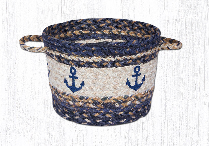 Earth Rugs UBP 9-525 Anchor Printed Utility Basket 9" x 7" Main image