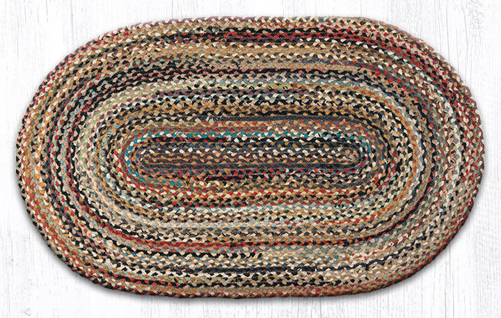 Earth Rugs C-999 Random Oval Braided Rug 27" x 45" Main image