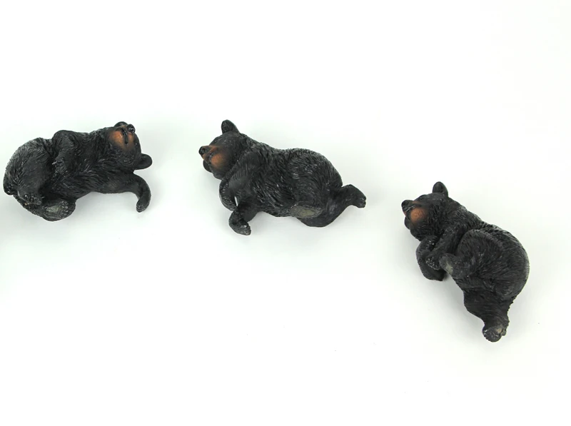Set of Black Bear Planter Pot Hanging Decorative Figurines Resin Plant Decor Main image