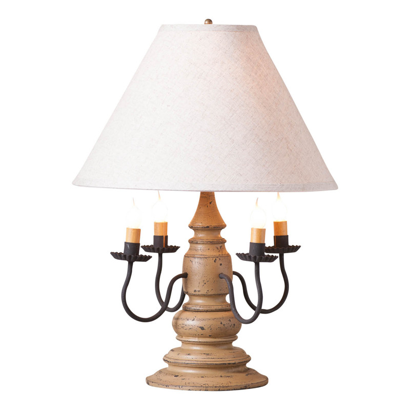 Harrison Lamp in Americana Pearwood with Shade Main image