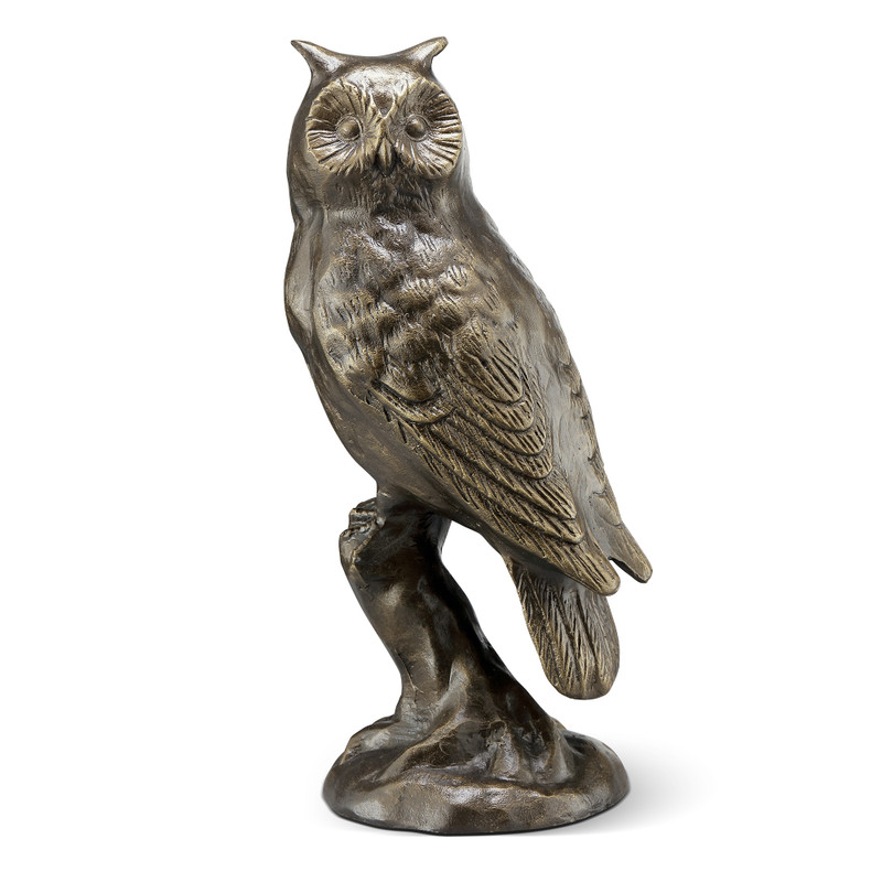 SPI Home Owl on Branch Statue 15.0" x 7.5" x 6.0" Main image