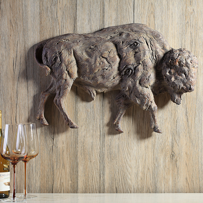 SPI Home Buffalo Wall Hanging 17.5" x 25.0" x 6.0" Main image