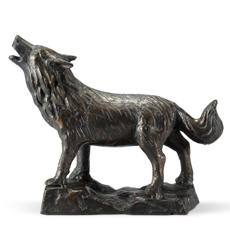 SPI Home Moonlight Howler Wolf Statue 9.5" x 11.5" x 3.5" Main image