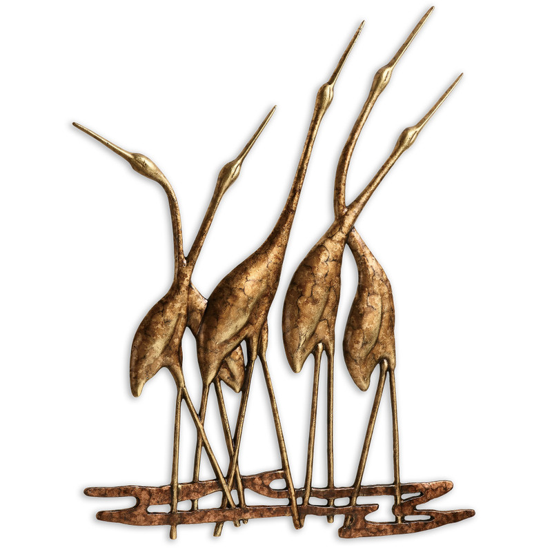 SPI Home Crane Quintet Wall Plaque Main image