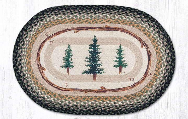 Earth Rugs OP-116 Tall Timbers Oval Patch 20" x 30" Main image