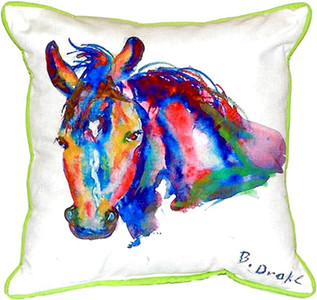 Betsy Drake Nellie - Horse Small Indoor/Outdoor Pillow 11x14 Main image