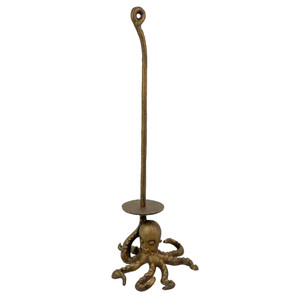 Bronze Cast Iron Octopus Paper Towel Holder Kitchen Bathroom Home Decor Organizer Main image