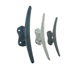 Boat Cleat Hooks in Blue, Gray, White – Nautical Décor for Towel, Key, Coat Main image