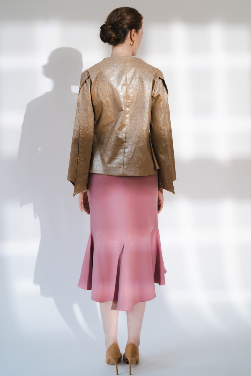 Aspiration Jacket with Open Sleeves in Tobacco