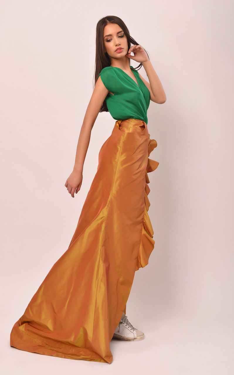 Alice Evening Skirt (Maxi Silk Wrap Skirt)