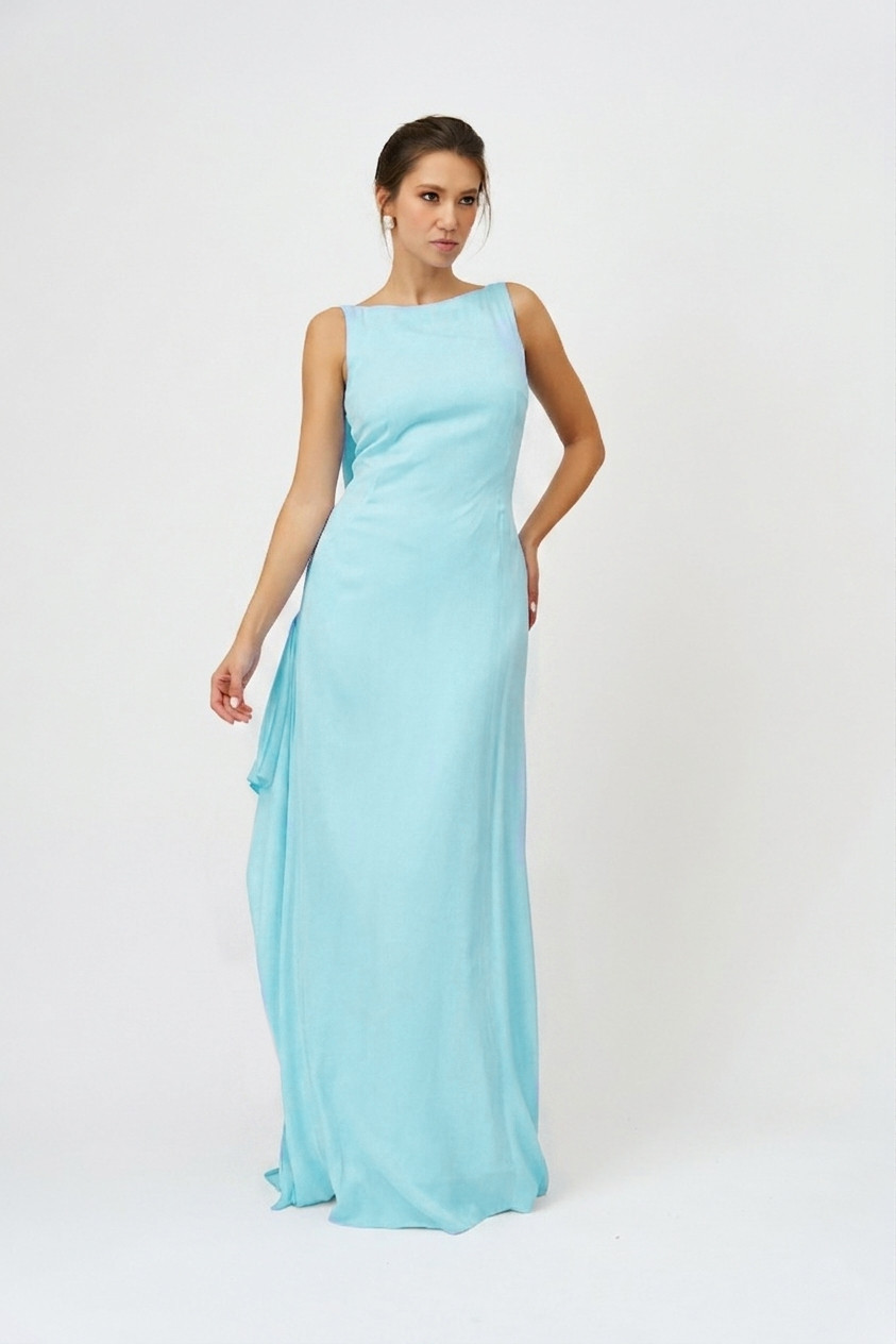 CANNES Maxi Dress in Crystal Blue