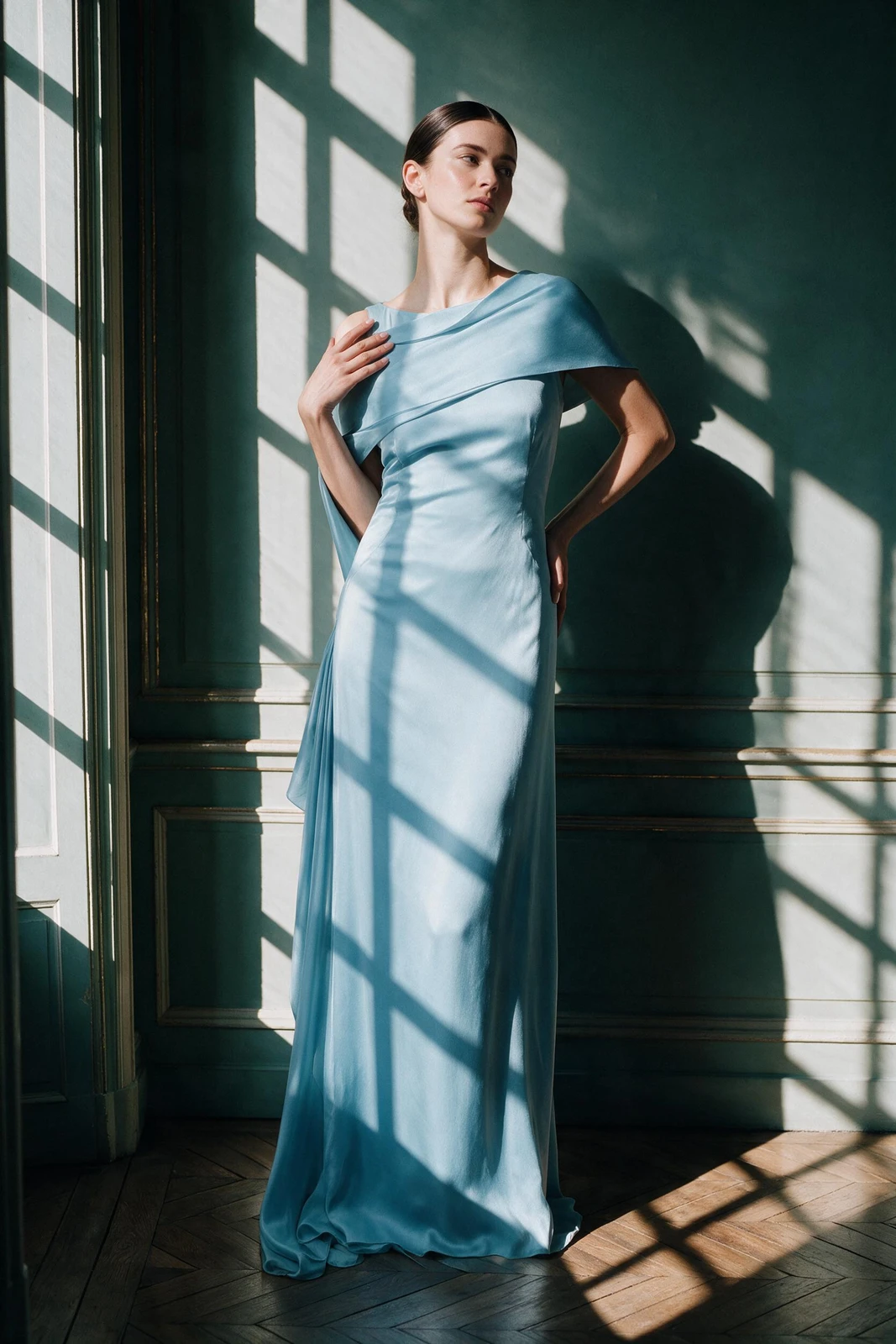 CANNES Maxi Dress in Crystal Blue