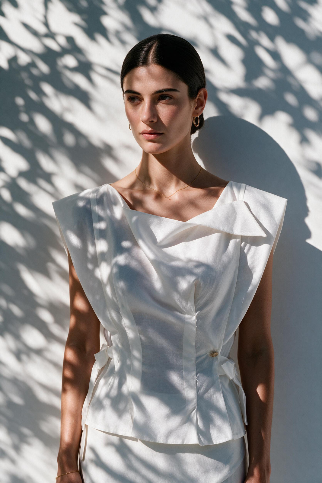 SIENA Wrap Top in Off-White