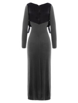 LAYLA Bamboo Knit Midi Dress in Grey