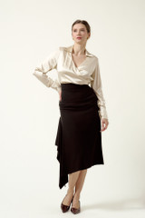 EVE Skirt with Side Panel in BLACK
