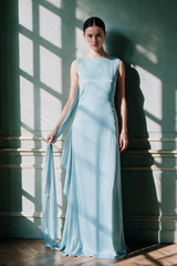 CANNES Maxi Dress in Crystal Blue